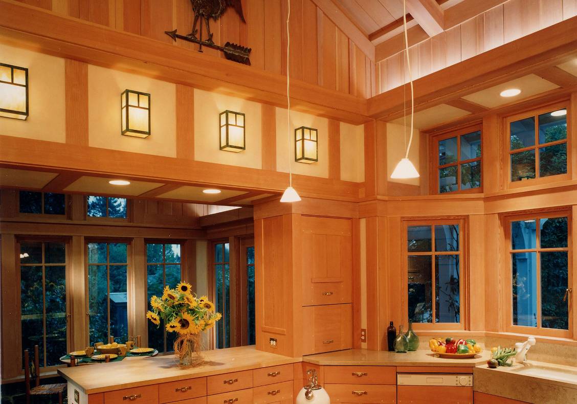 New kitchen and breakfast room overlooking the garden.