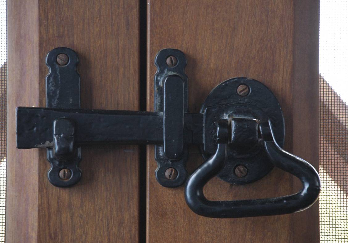 Door latch detail