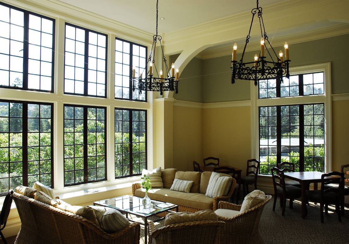 Another view of the new Women's Lounge offers a sense of tranquility and repose from the day's activities at the country club.