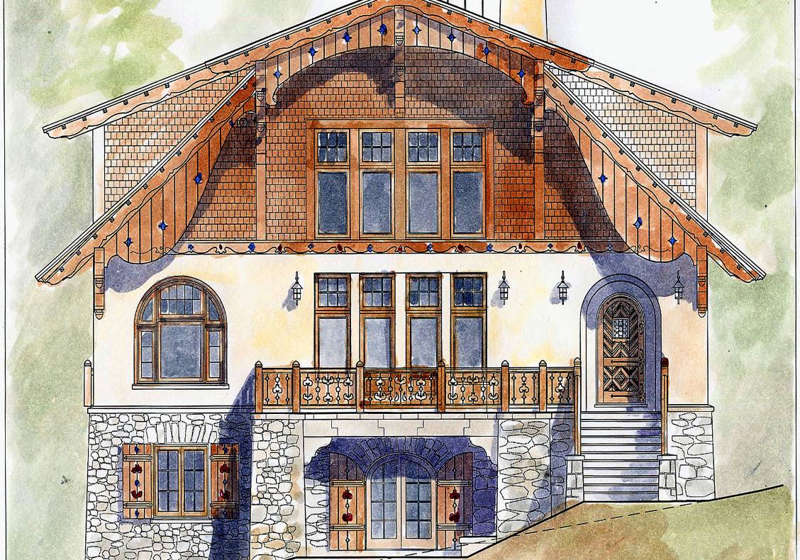 Front elevation rendering
